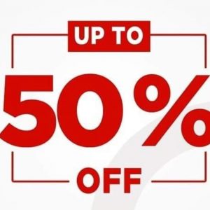 SALES UP TO 50%